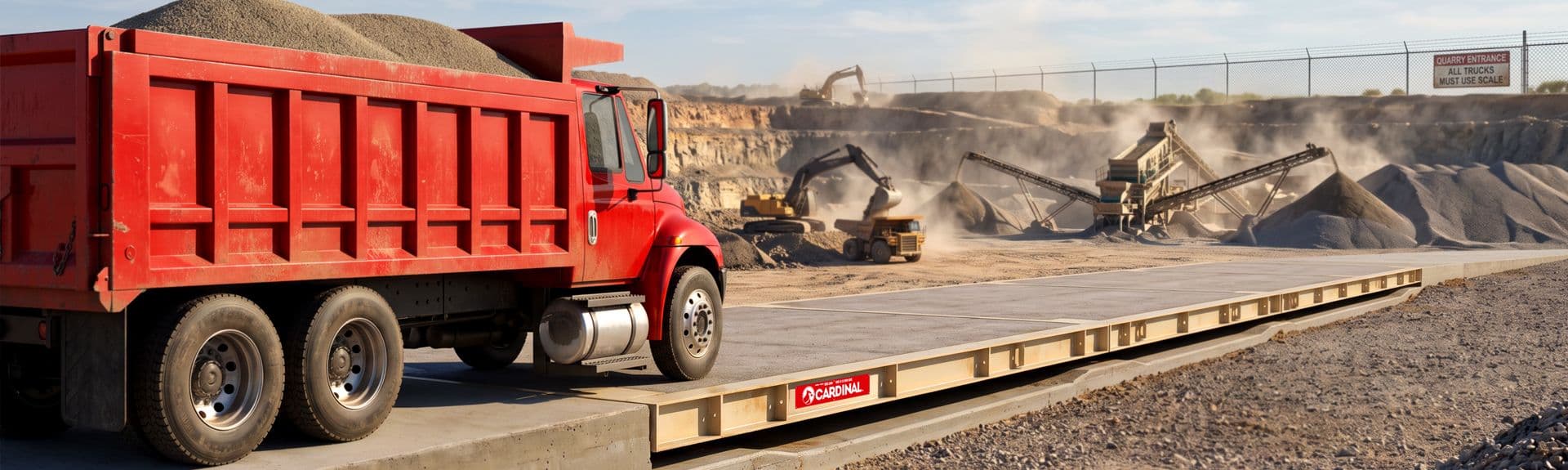 ARMOR Concrete Deck Truck Scales with Guardian Hydraulic Load Cells