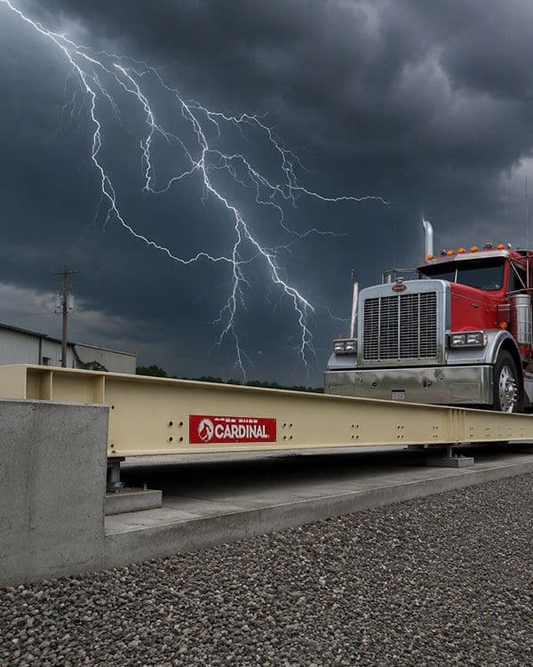 Olympus Concrete Deck Truck Scales with SST Hydraulic Load Cells