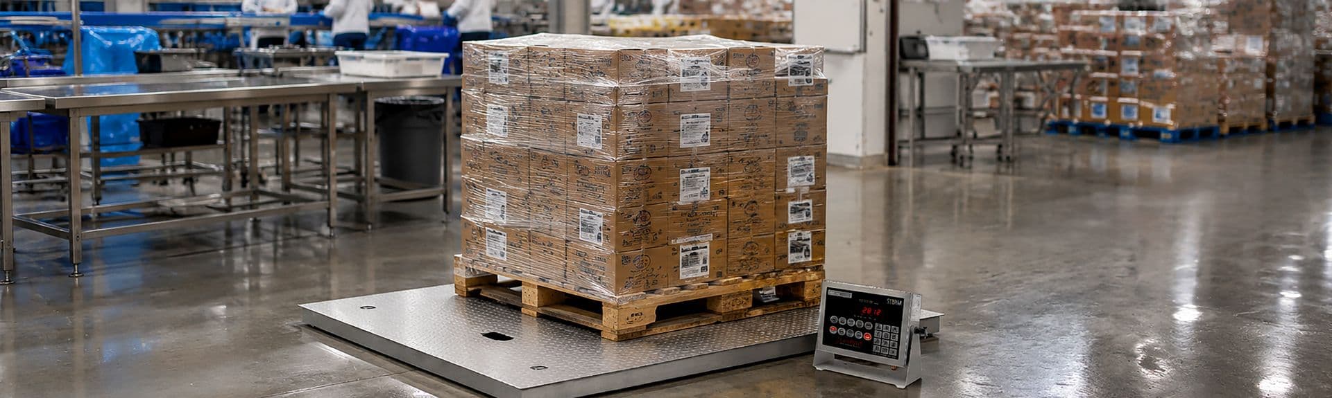 Electronic Floor Scales with Gas-Assisted Lift Decks
