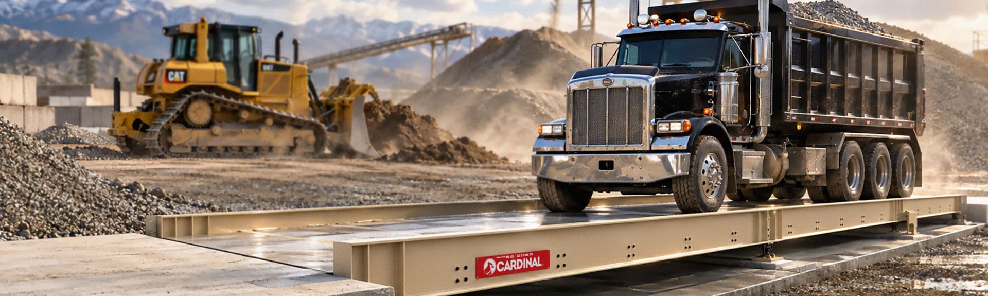 Olympus Concrete Deck Truck Scales with DC Digital Load Cells